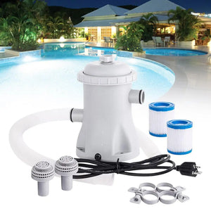 1SET Pool Filter 330 GPH Paddling Pool Electric Water Pump