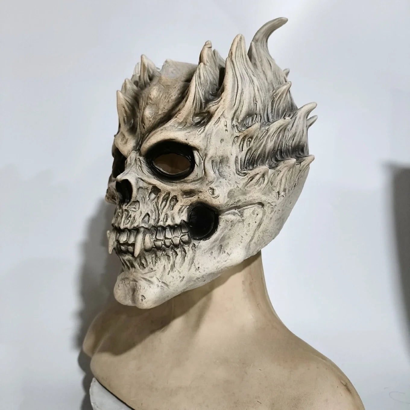 Horror Demon Skull Full-Head Latex Halloween Mask