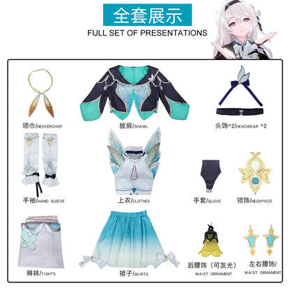 Honkai Star Rail Roleplay Cosplay Costume Set - Game Character Stage Outfit & Accessories
