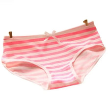 Cute Striped Bowknot Cotton Briefs