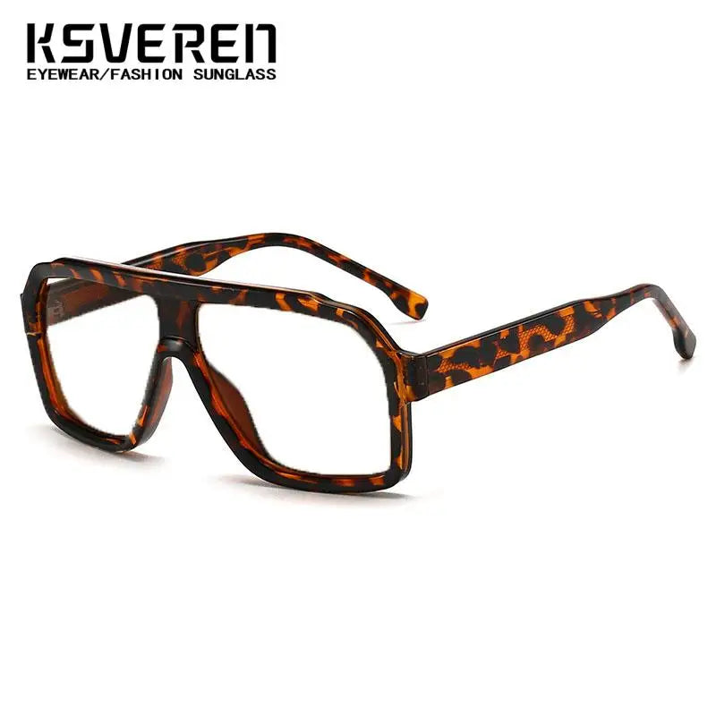 Large Square Frame Blocking Reading Glasses