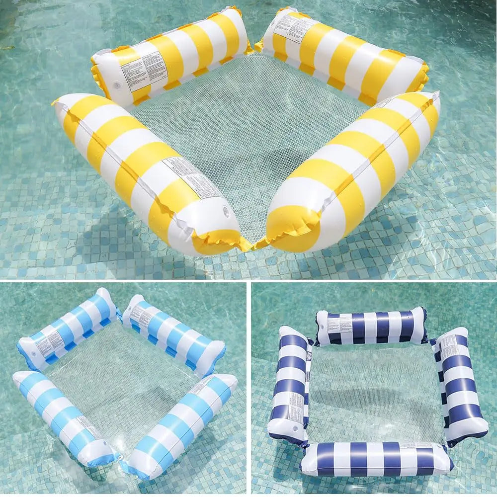 Inflatable Pool Float Hammock with Arms