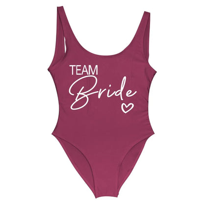 Women’s "Bride" & "Team Bride" One-Piece Swimsuit