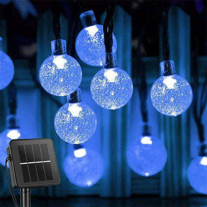 Solar Crystal Globe String Lights