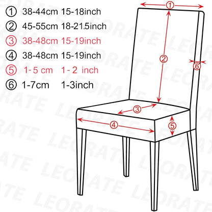 Luxurious Soft Velvet Stretch Chair Covers – Universal Slipcover Protector for Dining Room, Hotel & Office