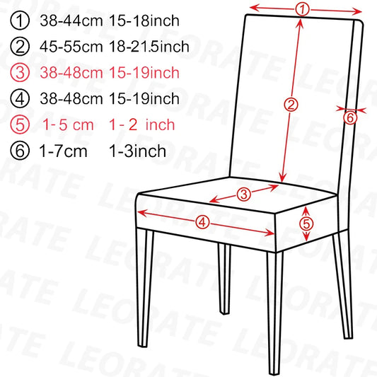 Luxurious Soft Velvet Stretch Chair Covers – Universal Slipcover Protector for Dining Room, Hotel & Office