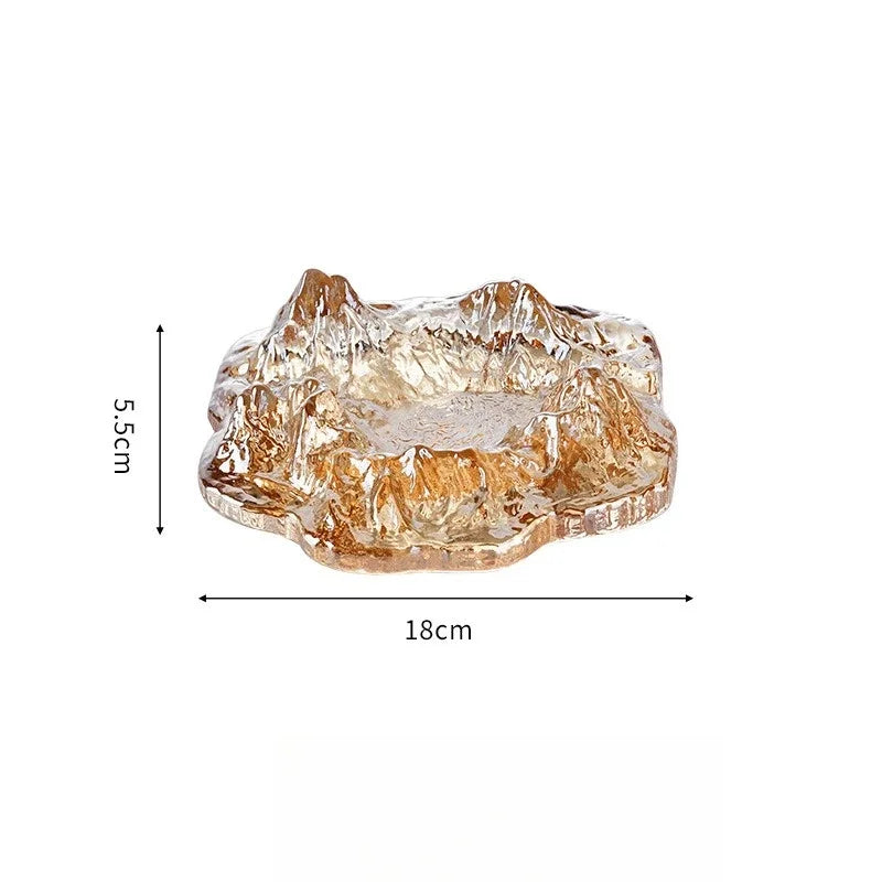 Glass Glacier Crystal Ashtray