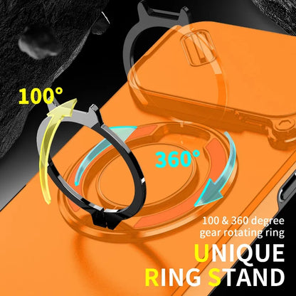 Heavy Duty Rugged Armor Magnetic Bracket Case For iPhone