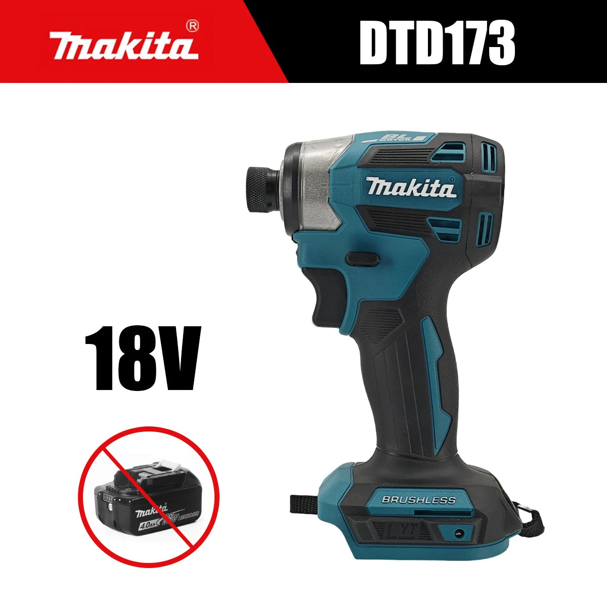 Makita DTD173 18V Cordless Brushless Impact Driver