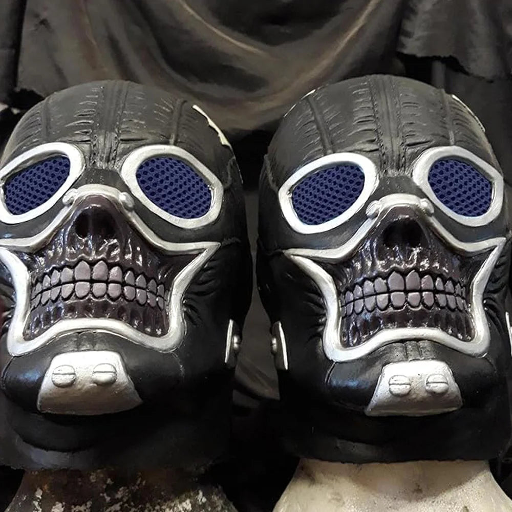 Vmonke Dorohedoro Shin & Noi Cosplay Mask – Realistic Latex Skull Helmet Prop for Halloween & Anime Events