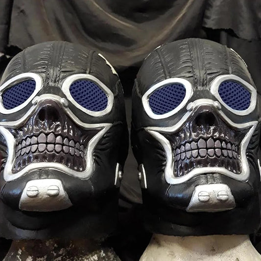 Vmonke Dorohedoro Shin & Noi Cosplay Mask – Realistic Latex Skull Helmet Prop for Halloween & Anime Events