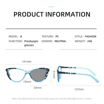 Cat Eye Photochromic Anti-Blue Light Reading Glasses