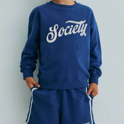 Children's Cotton Sweatshirt & Shorts 2-Piece Tracksuit Set
