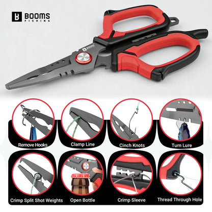 Booms Fishing H07 16cm Stainless Steel Split Ring Pliers & Hook Remover