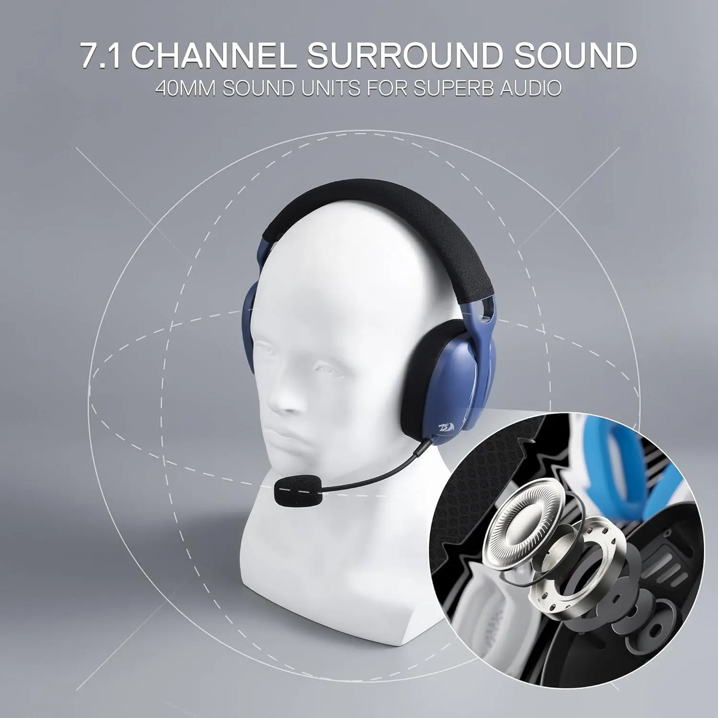 Redragon H878 Tri-Mode Wireless Gaming Headset