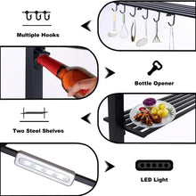 BBQ Gazebo Canopy with LED Light 8x5 Feet Durable and Weather-Resistant