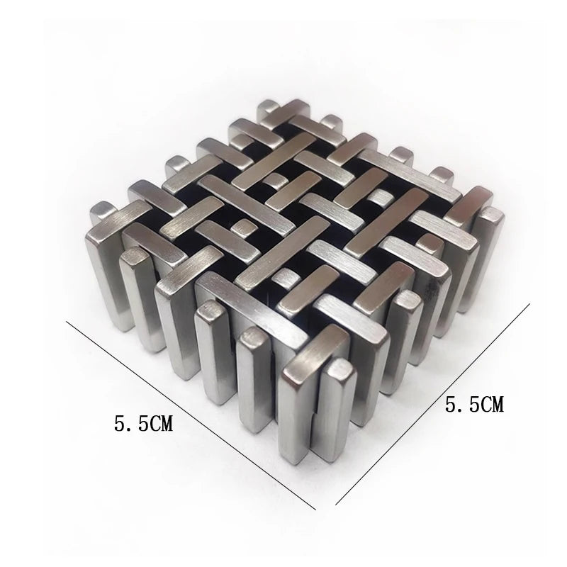 Impossible Curling Wooden Puzzle Box & Brain Teaser