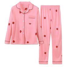Spring Heart Print Pajamas Set