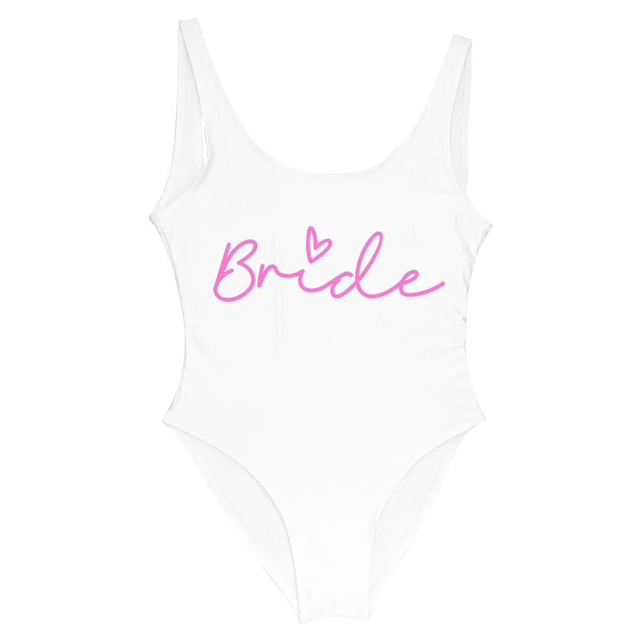 Team Bride One-Piece Swimsuit