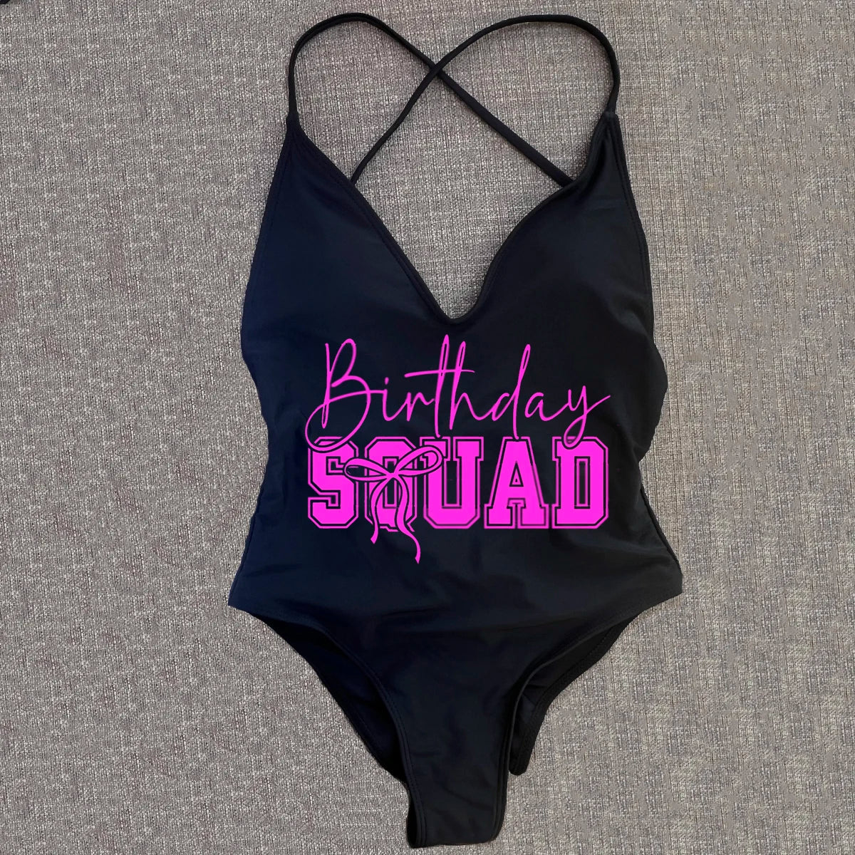 Padded One Piece Swimsuit Birthday Bathing Suit