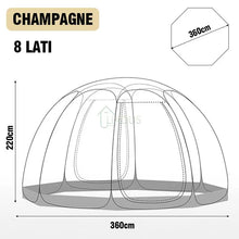 Transparent Dome Tent for 4-8 People Mushroom Shaped