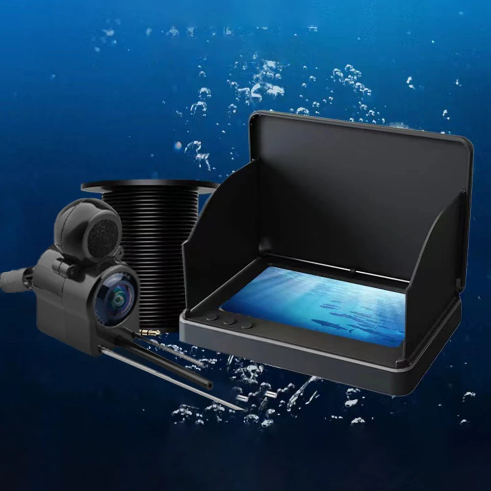 220° Fish Finder Night Vision Waterproof Underwater Fishing Camera 4.3 Inch IPS Monitor