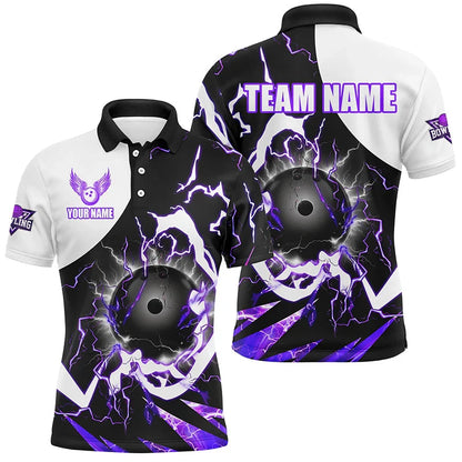 Men's Custom Astronaut Graphic Bowling Polo Shirt