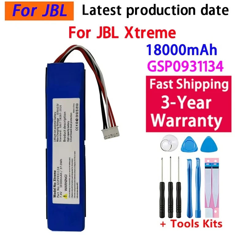 18000mAh Replacement Battery & Tool Kit for JBL Xtreme 1 Speaker