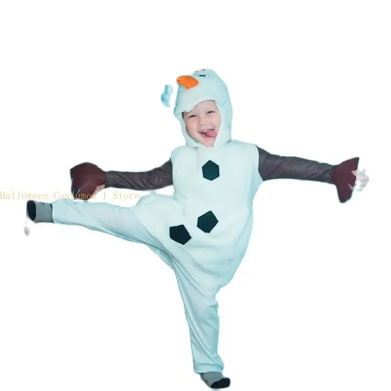 Kids Olaf Snowman Cosplay Costume Set
