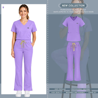 Bioscrubs Women's Ultra-Soft Medical Scrubs Set (Top & Pants)