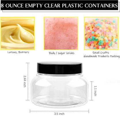 8Oz Plastic Tuscany Jars
