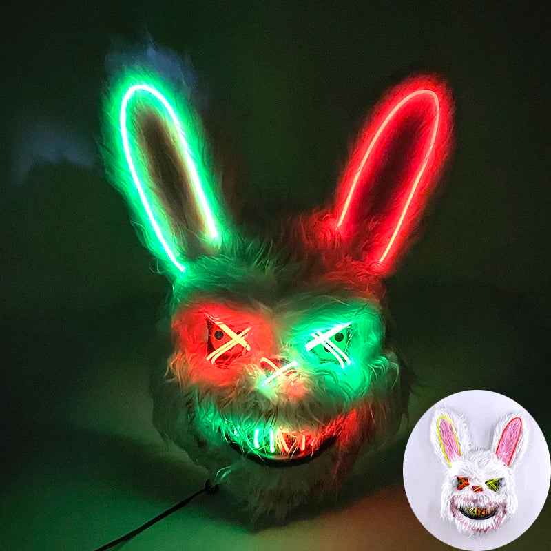 Novelty LED Bloody Furry Bunny Rabbit Bear Mask