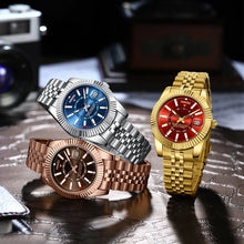 NIBOSI Stainless Steel Waterproof Quartz Watch