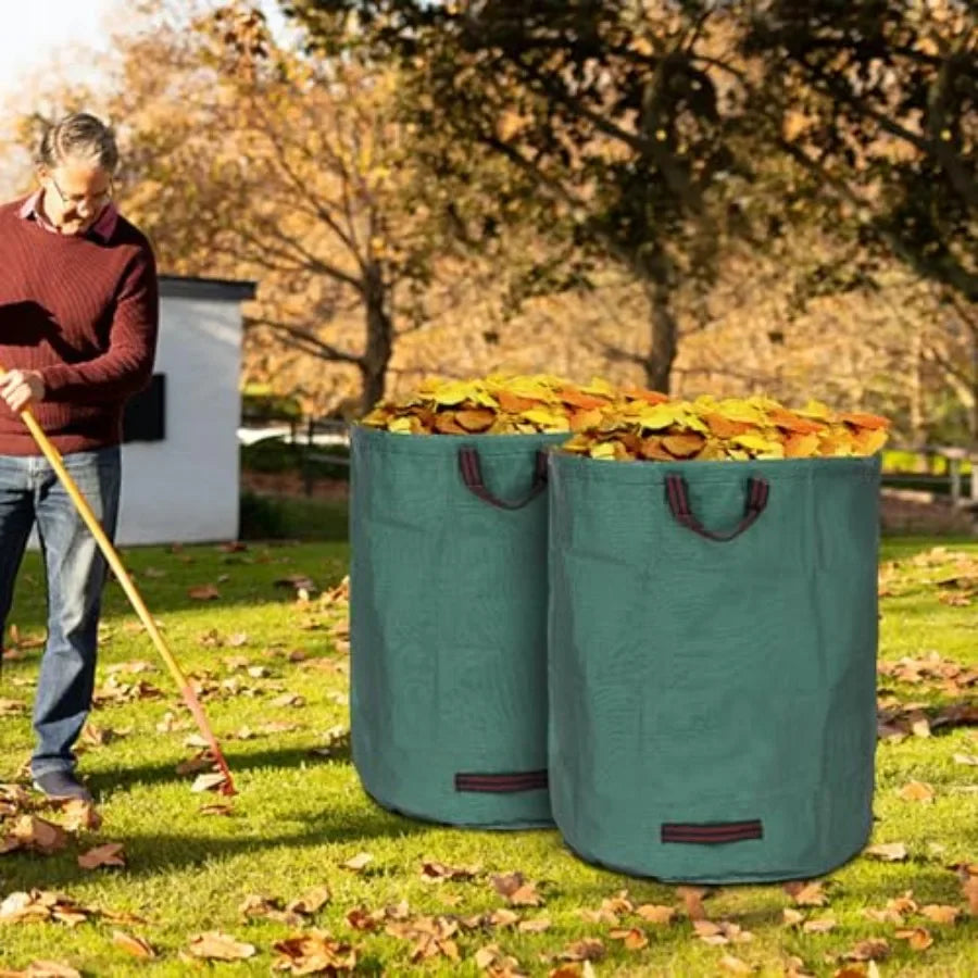 Heavy-Duty Foldable Garden Waste Bag – Large Capacity Waterproof Yard & Leaf Storage Bin (50L-500L)