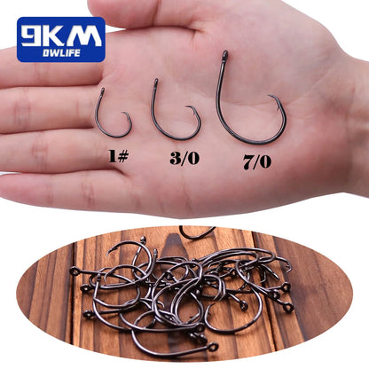 9KM Inline Wide Gap Circle Hooks Set