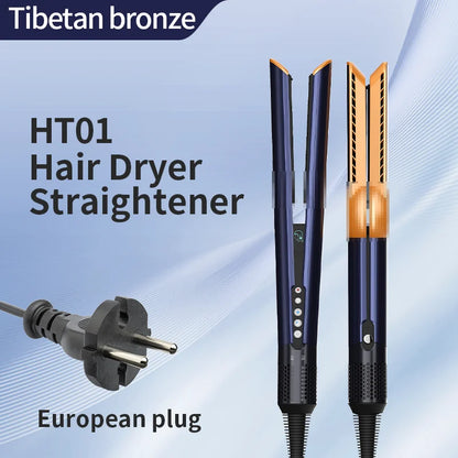 HT01 2-in-1 Hair Dryer & Straightener Brush