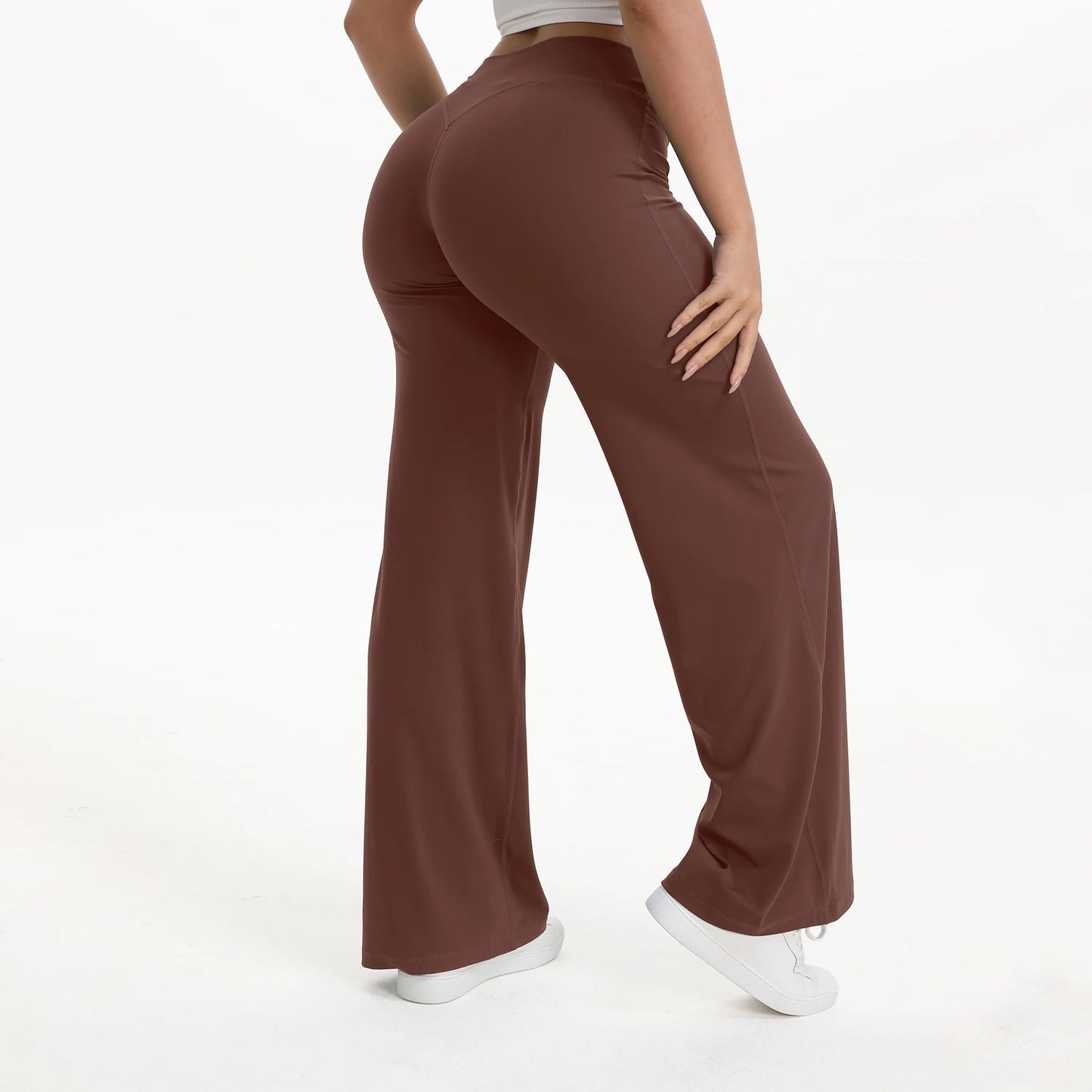 NCLAGEN Women’s Seamless Flare Yoga Leggings – High-Waist Butt Lifting Activewear