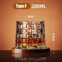 Tumbler Whiskey Glass with Base Crystal