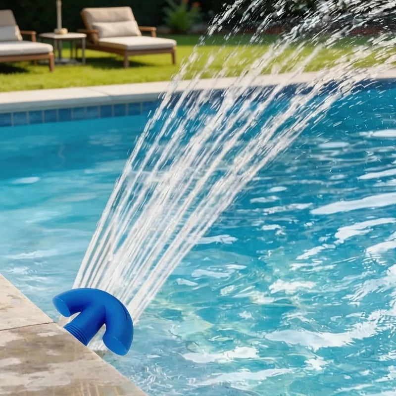 Universal Pool Fountain & Aeration Cooling System – Dual Spray Water Waterfall Sprinkler for Above Ground & Inground Pools