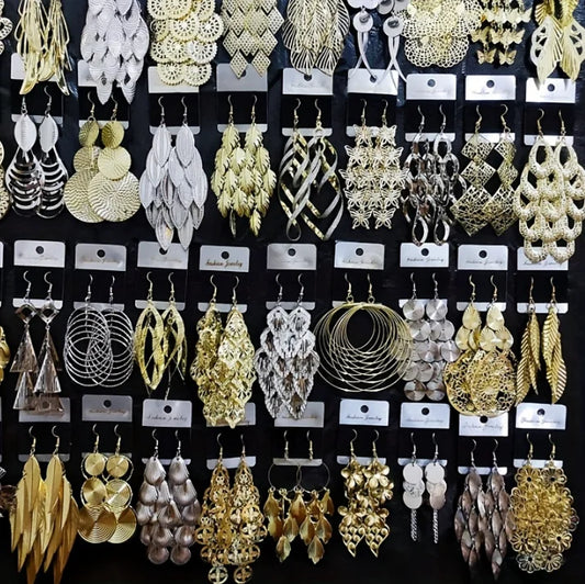 Floating Long Hook Earrings