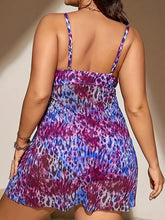 2 Piece Leopard Print Swimsuit for Women