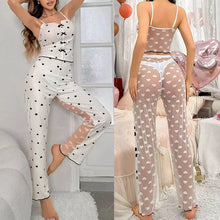 2-Piece Transparent Back Pajama Set