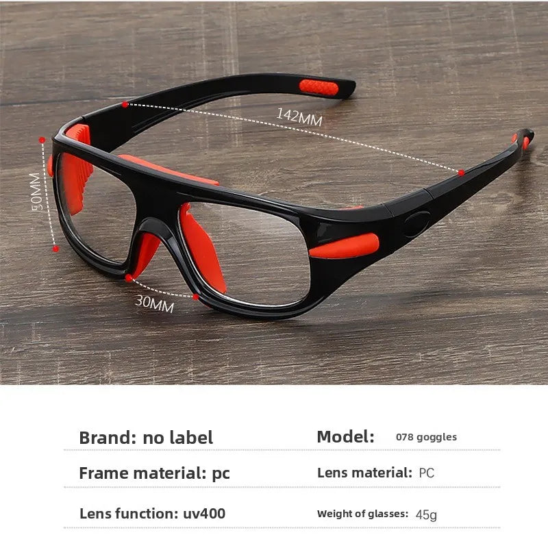 Anti-Collision Sports Goggles - Adjustable Prescription Eyewear for Basketball & Cycling