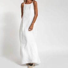 Cotton Side Split Long Summer Dress