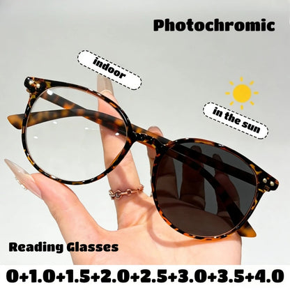 Oversized Photochromic Blue Light Reading Glasses