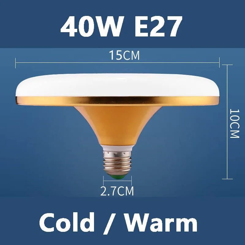 Super Bright E27 LED UFO Bulb (15W – 60W)