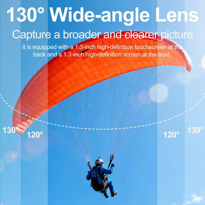 5K WiFi Magnetic Pocket Action Camera with 6-Axis Stabilization and Touch Screen