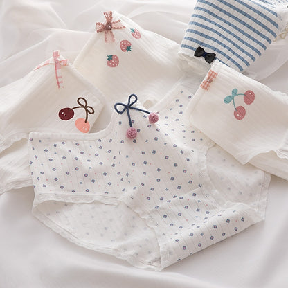 Seamless 5Pcs/Set Cotton Underwear