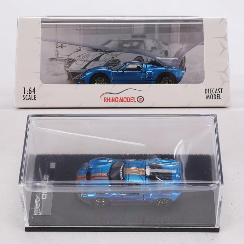 1:64 GT40 Openable Magnetic Engine Cover Alloy Model Car