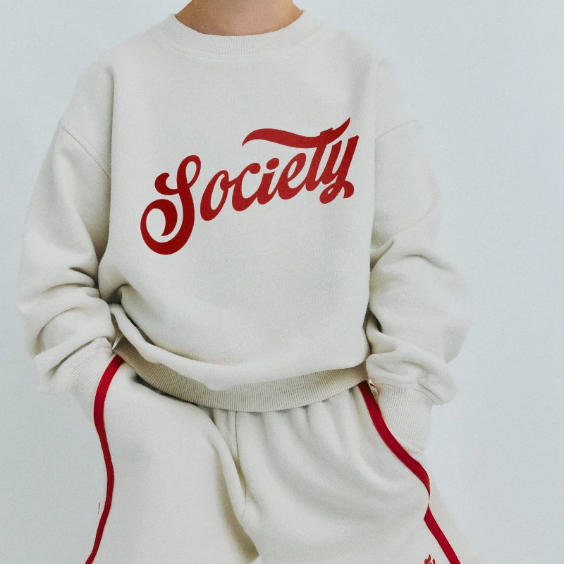 Children's Cotton Sweatshirt & Shorts 2-Piece Tracksuit Set